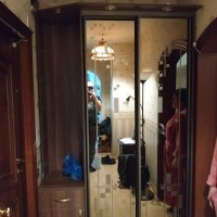 Встроенный шкаф в прихожую с пескоструйным рисунком
