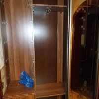 Встроенный шкаф в прихожую с пескоструйным рисунком