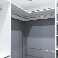 Угловая гардеробная комната